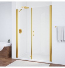 Душевая дверь в нишу Vegas Glass EP-F-2 155 09 01 R профиль золото, стекло прозрачное