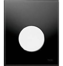 Кнопка смыва TECE Loop Urinal 9242654 черное стекло, кнопка белая