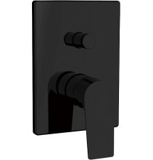 Смеситель для душа Aquanet Static AF330-51B С ВНУТРЕННЕЙ ЧАСТЬЮ, чёрный