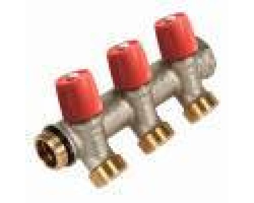 Коллекторы регулируемые Коллектор VBS с красными вентилями, 1НР под евроконус, 1 - 4xEK HE VBS060504-RO