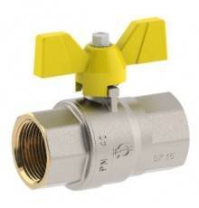 Краны шаровые Кран шаровой FUTURGAS для газа , 1/2ВВ, желт.бабочка 8203R004