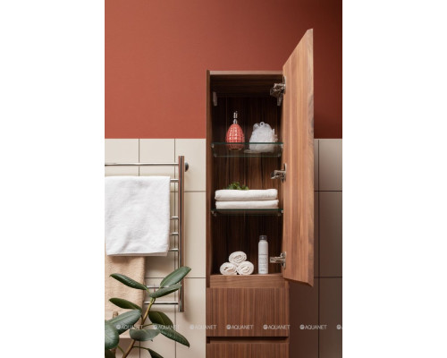 Шкаф-пенал Aquanet Нью-Йорк 35 орех