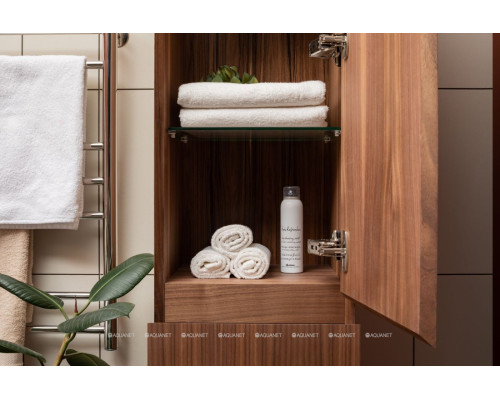 Шкаф-пенал Aquanet Нью-Йорк 35 орех