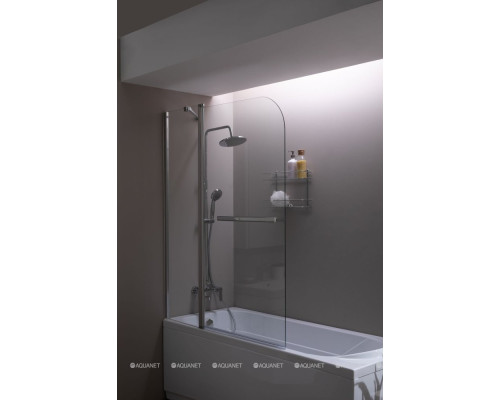 Шторка на ванну Aquanet SG-1200, прозрачное стекло