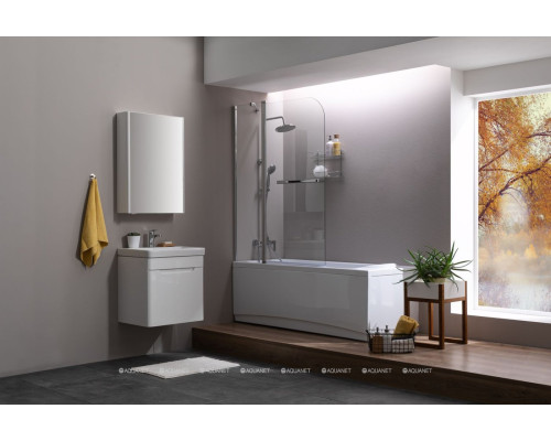 Шторка на ванну Aquanet SG-1200, прозрачное стекло