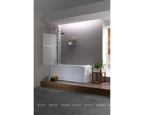 Шторка на ванну Aquanet SG-1200, прозрачное стекло
