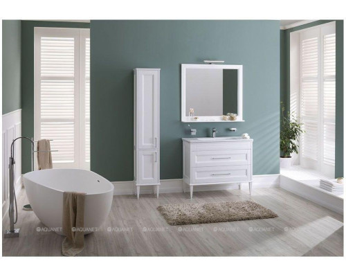 Пенал Aquanet Бостон 36 L белый матовый