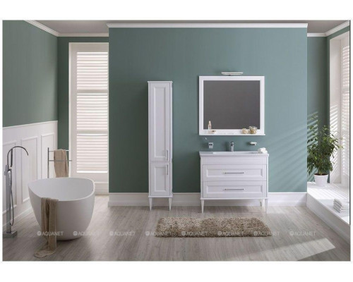 Пенал Aquanet Бостон 36 L белый матовый