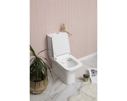 Унитаз-компакт Aquanet Rimless Cube-C CL-12248B