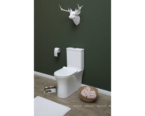 Унитаз-компакт Aquanet Rimless Roll-C CL-12249B