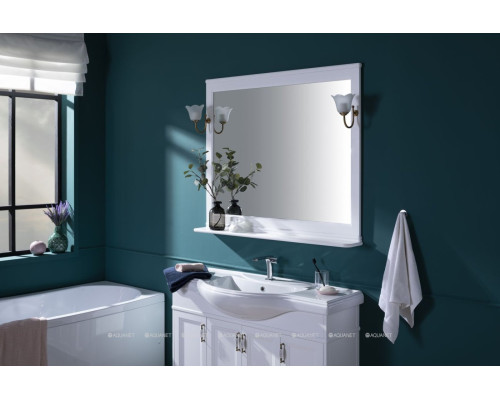 Зеркало Aquanet Валенса NEW 120 белый