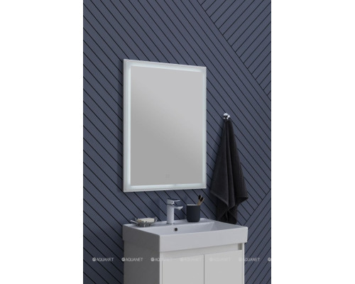 Зеркало Aquanet Nova Lite 60 белый LED