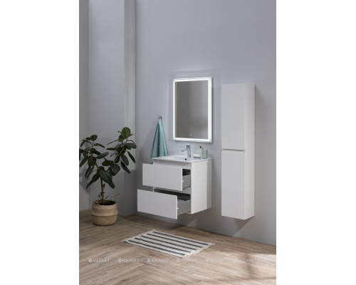 Зеркало Aquanet Nova Lite 60 белый LED