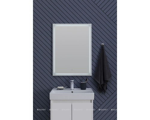 Зеркало Aquanet Nova Lite 60 белый LED