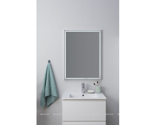 Зеркало Aquanet Nova Lite 60 белый LED
