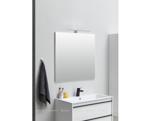 Зеркало Aquanet Lino 90 белый матовый