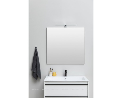 Зеркало Aquanet Lino 90 белый матовый