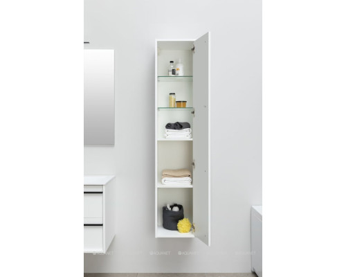 Шкаф-пенал Aquanet Lino 35 белый матовый