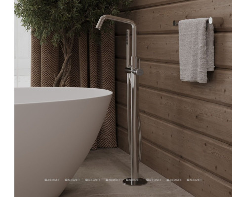 Смеситель для ванны Allen Brau Priority 5.31008-BN (с внутренней частью) никель браш