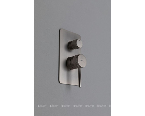 Смеситель для душа Allen Brau Priority X2 5.31011-BN (с внутренней частью, 2 выхода) никель браш