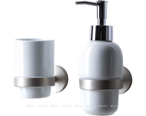 Дозатор для жидкого мыла Allen Brau Priority 6.31006-BN белый/никель браш