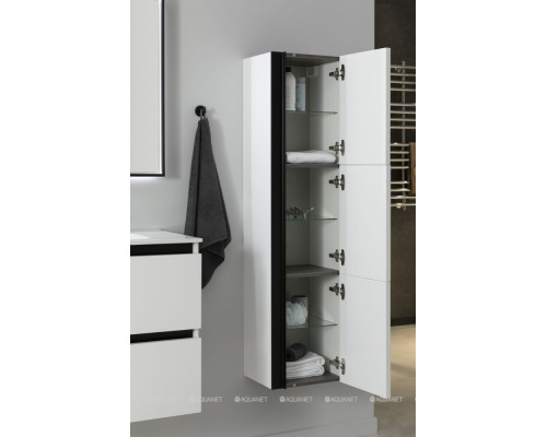 Шкаф-пенал De Aqua Ариетта New 35 белый матовый