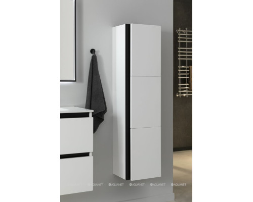 Шкаф-пенал De Aqua Ариетта New 35 белый матовый