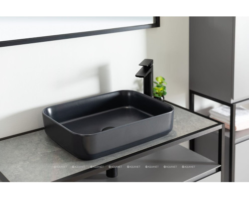 Раковина накладная Allen Brau Fantasy 50 4.11021.31 черный матовый