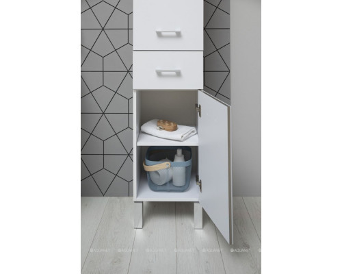 Шкаф-пенал Aquanet Верона 35 белый