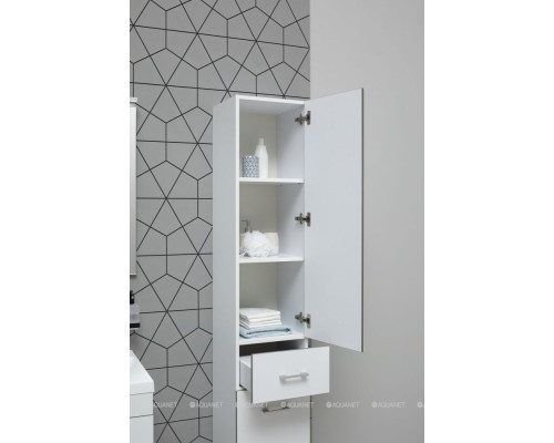 Шкаф-пенал Aquanet Верона 35 белый