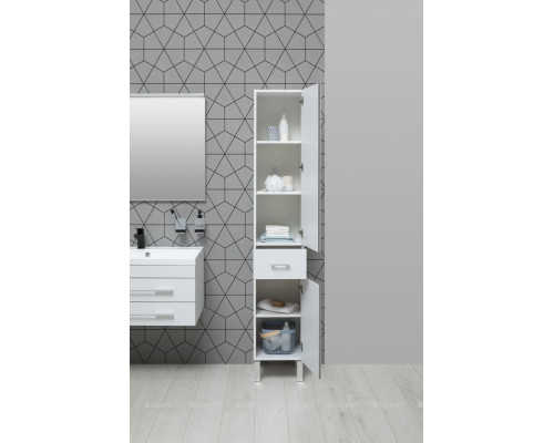 Шкаф-пенал Aquanet Верона 35 белый