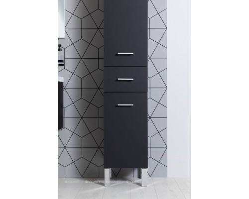 Шкаф-пенал Aquanet Верона 35 черный