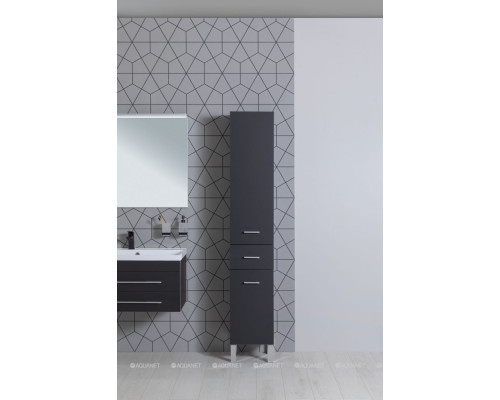 Шкаф-пенал Aquanet Верона 35 черный