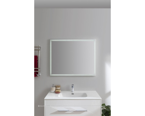 Зеркало Aquanet Гласс 100 белый LED