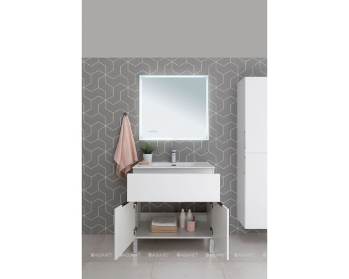 Пенал Aquanet Алвита New 35 белый матовый