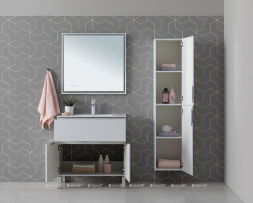 Пенал Aquanet Алвита New 35 белый матовый