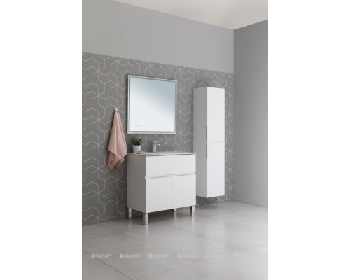 Пенал Aquanet Алвита New 35 белый матовый