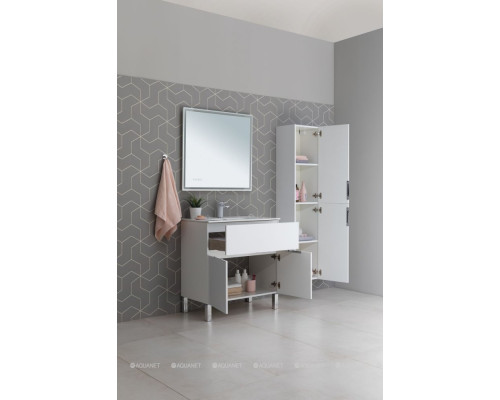 Пенал Aquanet Алвита New 35 белый матовый