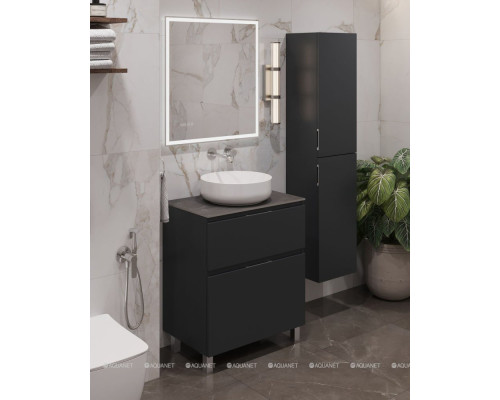 Пенал Aquanet Алвита New 35 Антрацит