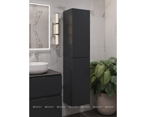 Пенал Aquanet Алвита New 35 Антрацит