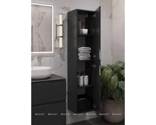 Пенал Aquanet Алвита New 35 Антрацит