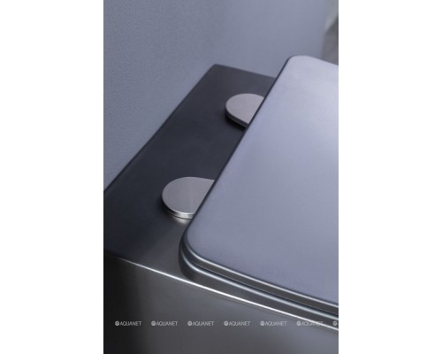 Унитаз подвесной Aquanet Rimless Tavr-W BL-103N-WHT black черный матовый