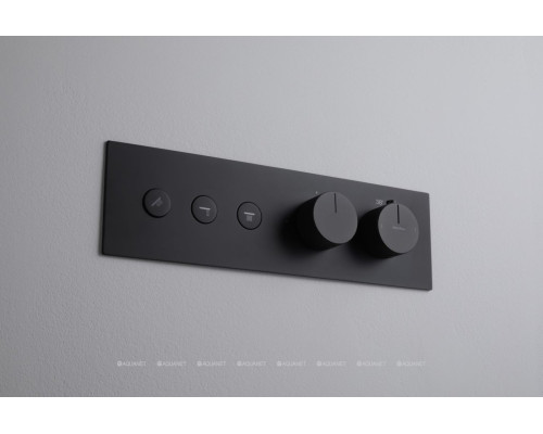 Смеситель для душа Allen Brau Liberty 5.33003-31 (с внутренней частью, 3 выхода) черный матовый