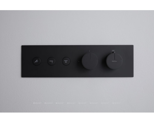 Смеситель для душа Allen Brau Liberty 5.33003-31 (с внутренней частью, 3 выхода) черный матовый