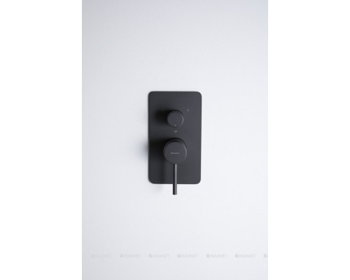 Смеситель для ванны Allen Brau Priority 5.31A11-31 (с внутренней частью, 3 выхода) черный матовый