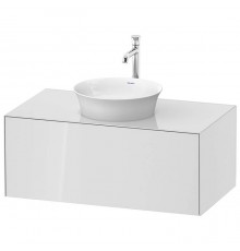 Duravit White Tulip Тумбочка подвесная 100x55х40.8см., раковина, 1 выдвижной ящик, цвет: белый высокоглянцевый. WT497608585,  2362430079