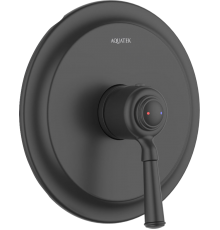 Смеситель для душа AQUATEK Классик AQ1566MB С ВНУТРЕННЕЙ ЧАСТЬЮ, матовый черный