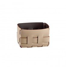ADJ Корзинка Mini Bottega, 12x19xH13 см., цвет: капучино/шоколад. 1012.04/06