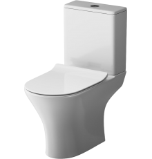 Унитаз-компакт AM.PM Sense C748600SC FlashClean, безободковый, с микролифтом