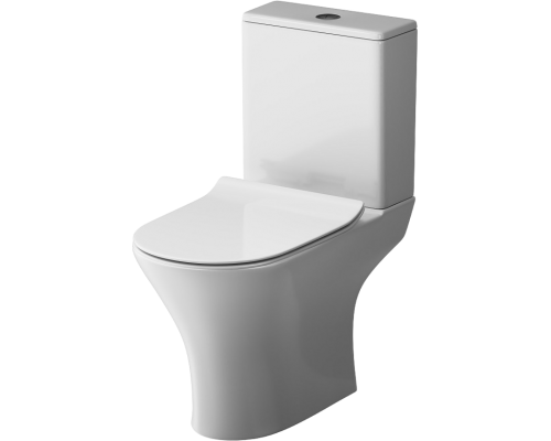 Унитаз-компакт AM.PM Sense C748600SC FlashClean, безободковый, с микролифтом